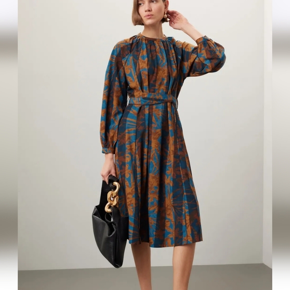 Eudon Choi Tie Waisted Printed Midi - Picture 2 of 9